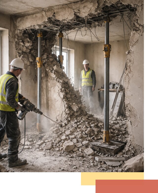 Снос несущих стен в Благовещенске с гарантией безопасности и качества