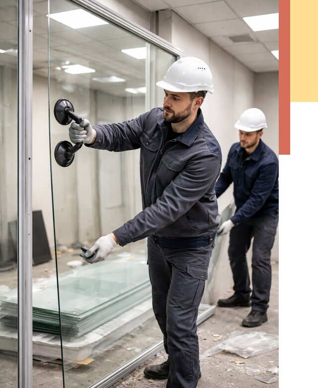 Демонтаж стеклянных перегородок в Благовещенске от 3324 руб. — быстро и недорого | ОТДЕЛОЧНИК-Бгв