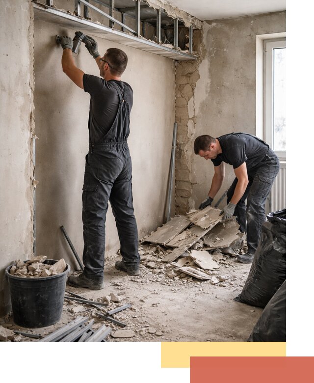 Демонтаж короба из гипсокартона в Благовещенске быстро и аккуратно