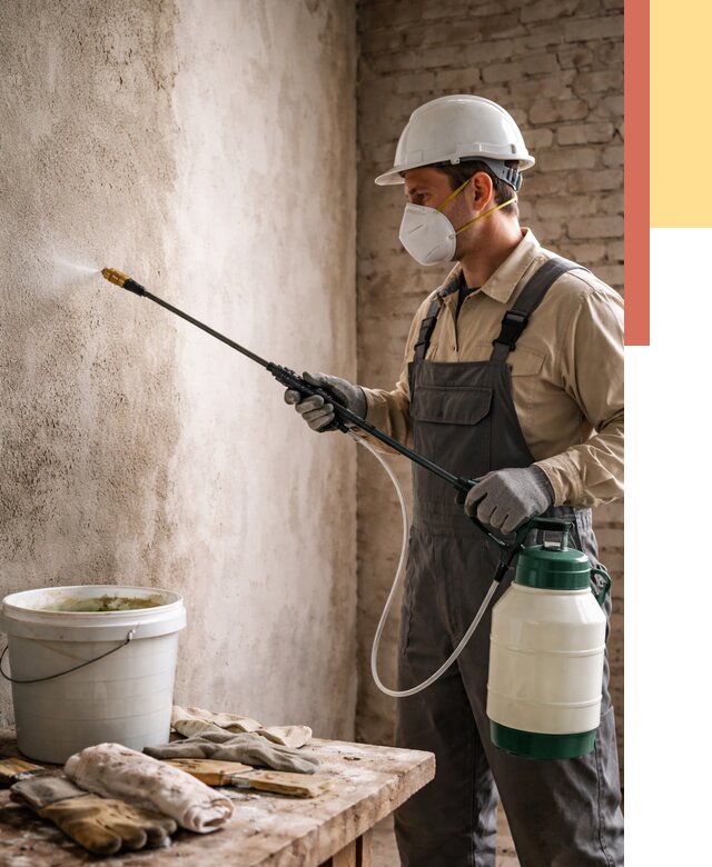 Антисептическая обработка стен в Благовещенске от 1246 руб. — быстро и недорого | ОТДЕЛОЧНИК-Бгв