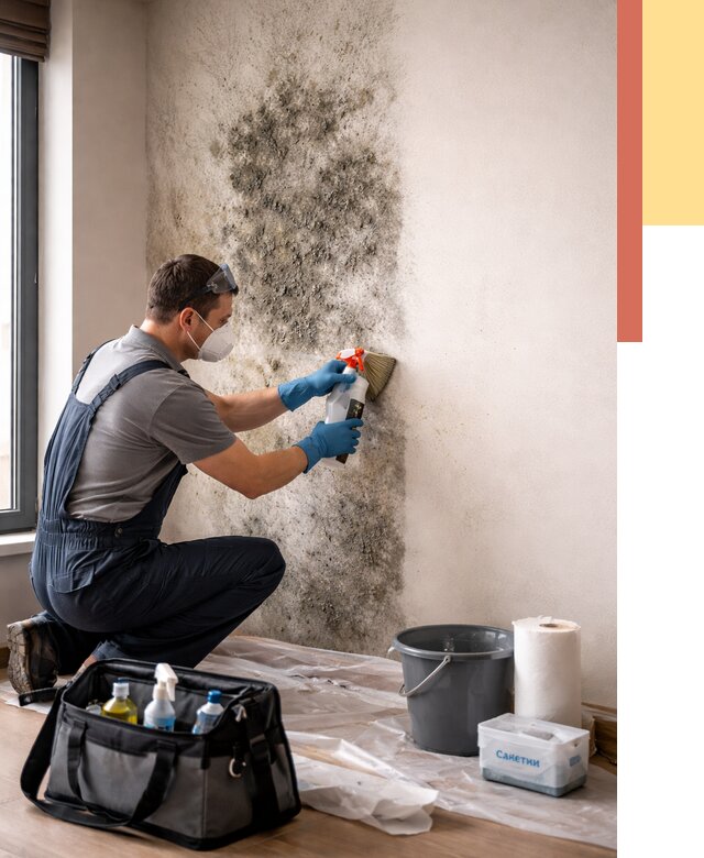 Удаление плесени со стен в Благовещенске от 2233 руб. — быстро и недорого | ОТДЕЛОЧНИК-Бгв