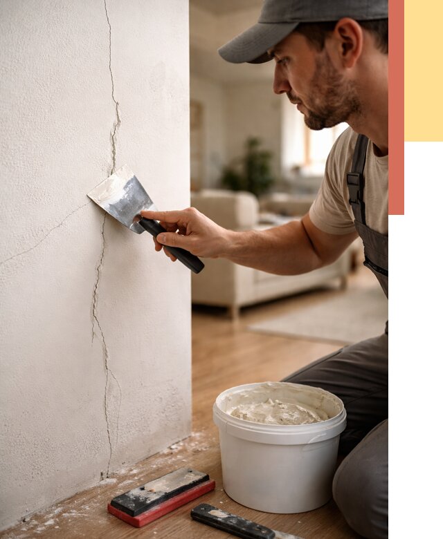 Заделка трещин и сколов в Благовещенске от 2545 руб. — быстро и недорого | ОТДЕЛОЧНИК-Бгв