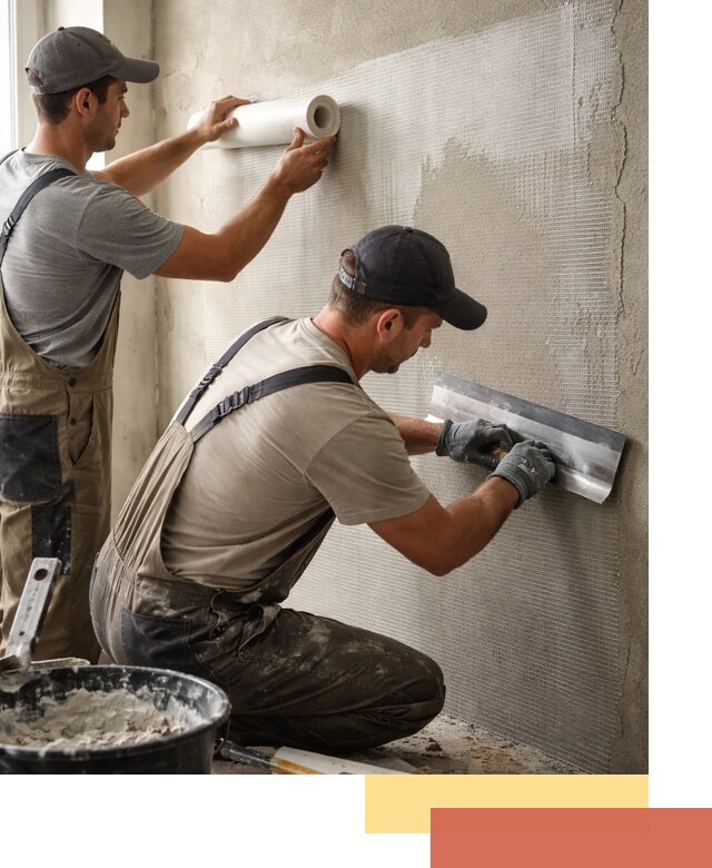 Армирование стен стеклосеткой в Благовещенске для прочной отделки