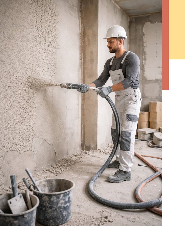 Машинная штукатурка стен в Благовещенске под ключ от 6751 руб./м2 | ОТДЕЛОЧНИК-Бгв