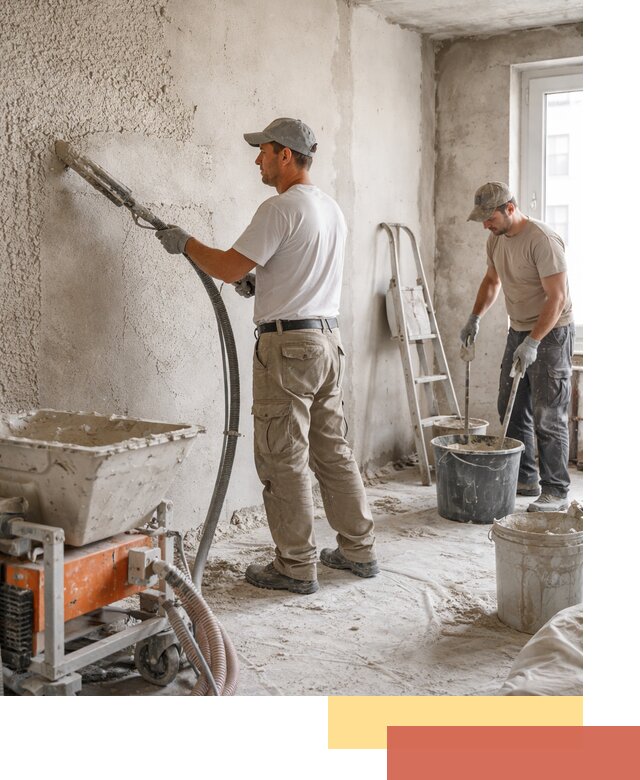 Машинная штукатурка стен в Благовещенске — быстро и качественно