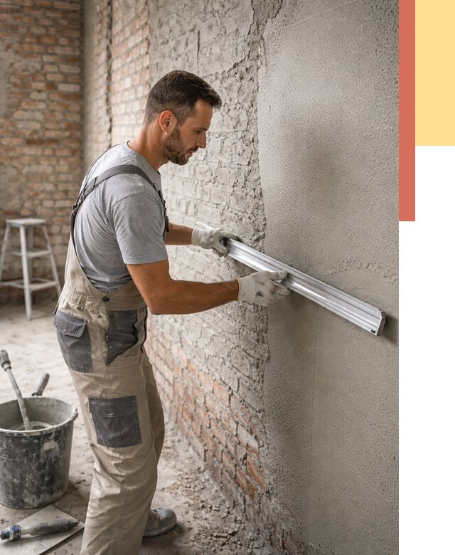 Штукатурка кирпичных стен в Благовещенске от 4674 руб/м2 — быстро и недорого | ОТДЕЛОЧНИК-Бгв