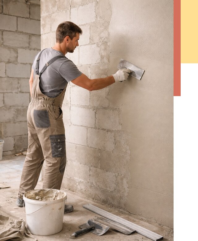 Штукатурка стен из газобетона в Благовещенске от 2181 руб./м2 — быстро и недорого | ОТДЕЛОЧНИК-Бгв