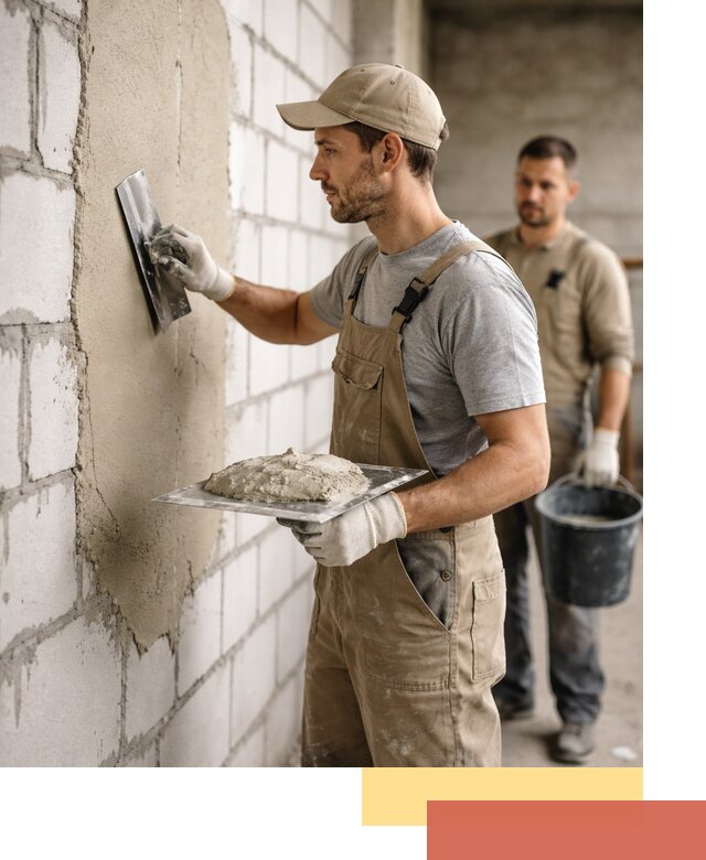 Штукатурка стен из газобетона в Благовещенске под ключ