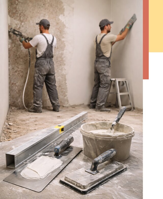 Штукатурка стен под обои в Благовещенске от 4674 руб./м2 — выравнивание под обои | ОТДЕЛОЧНИК-Бгв