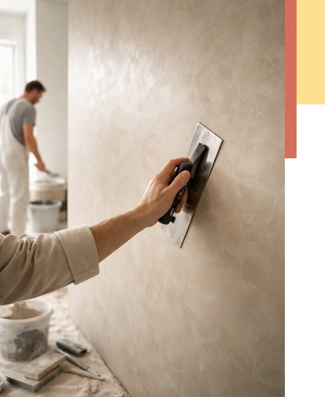 Венецианская штукатурка в Благовещенске от 3635 руб/м² — нанесение стен под ключ | ОТДЕЛОЧНИК-Бгв