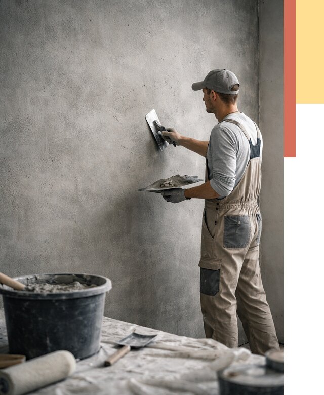 Декоративная штукатурка под бетон в Благовещенске от 2597 руб./м² — нанесение под ключ | ОТДЕЛОЧНИК-Бгв