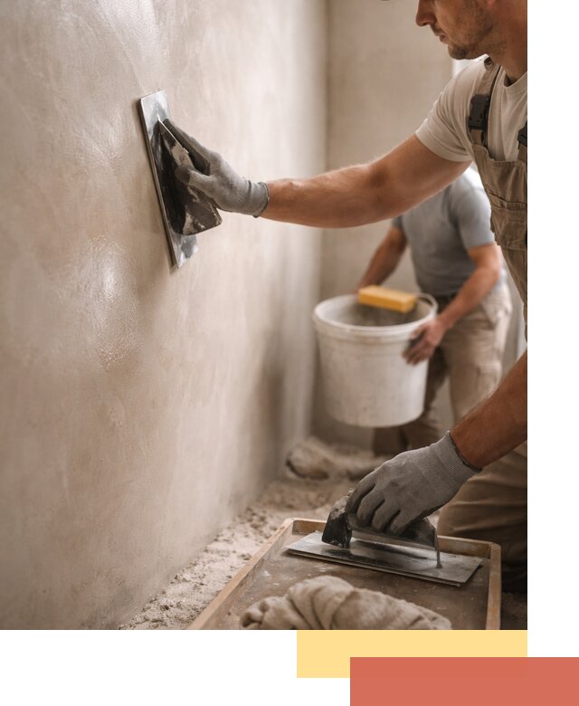 Нанесение марокканской штукатурки таделакт в Благовещенске