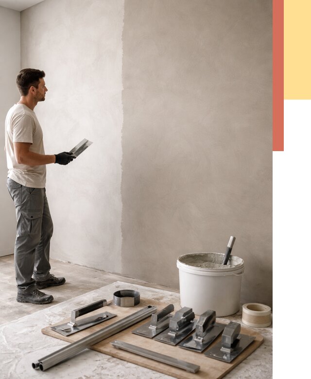 Нанесение микроцемента на стены в Благовещенске от 3324 руб./м2 под ключ | ОТДЕЛОЧНИК-Бгв