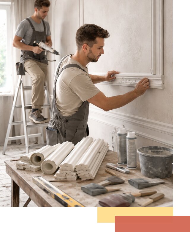 Монтаж лепнины на стены в Благовещенске профессионально и качественно