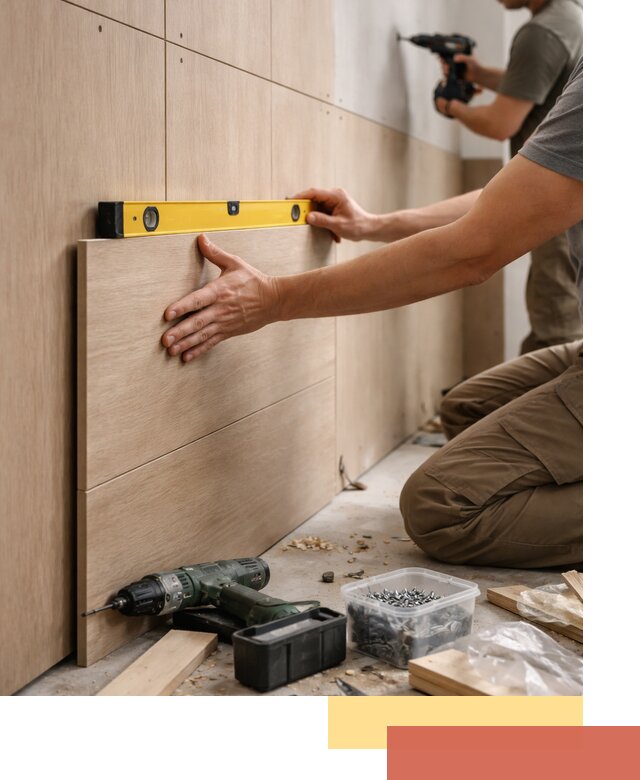 Профессиональный монтаж МДФ панелей на стены в Благовещенске