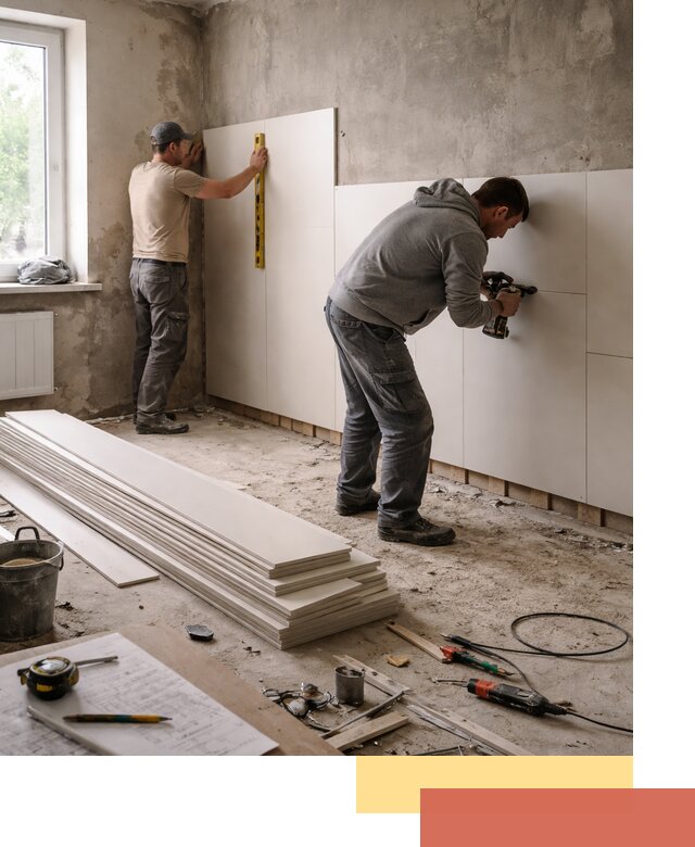 Монтаж ПВХ панелей на стены в Благовещенске качественно и быстро