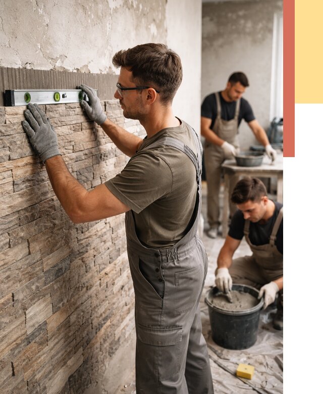 Монтаж искусственного камня в Благовещенске от 4674 руб. под ключ | ОТДЕЛОЧНИК-Бгв