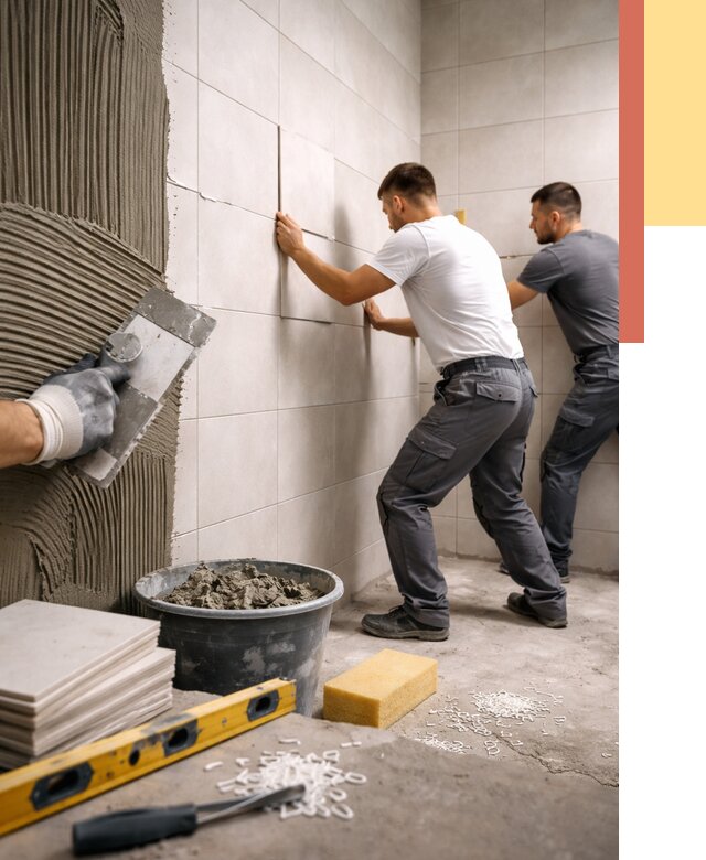 Укладка плитки на стены в Благовещенске от 883 руб. — качественно и недорого | ОТДЕЛОЧНИК-Бгв