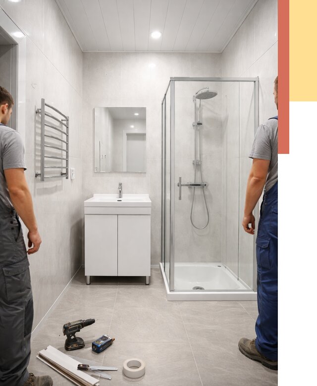 Отделка ванной комнаты панелями ПВХ в Благовещенске от 4674 руб. за м2 | ОТДЕЛОЧНИК-Бгв