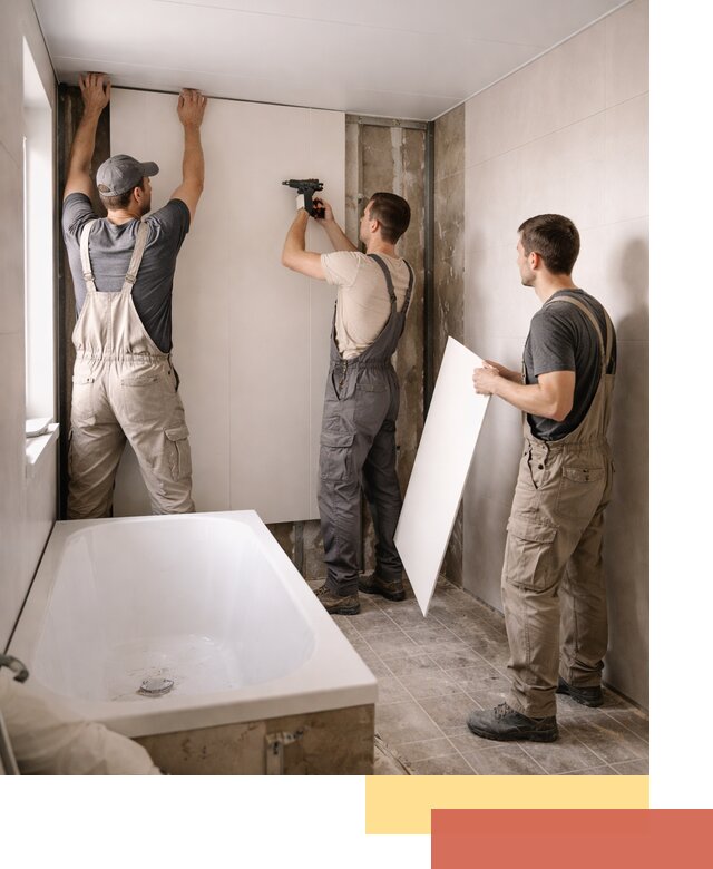 Отделка ванной панели ПВХ профессионально в Благовещенске