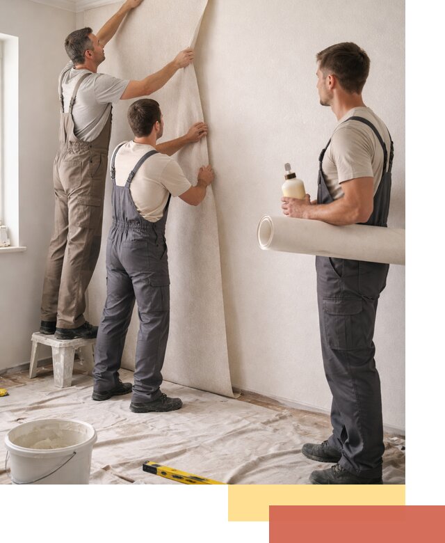 Оклейка стен обоями в Благовещенске — качественно и профессионально