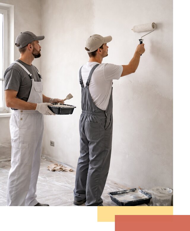 Покраска стен водоэмульсионной краской в Благовещенске