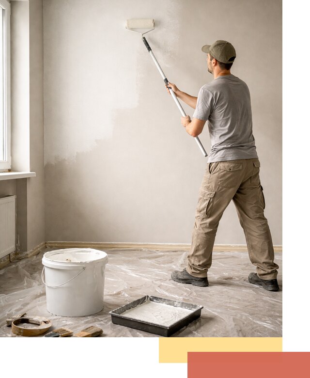 Покраска стен латексной краской в Благовещенске качественно и быстро