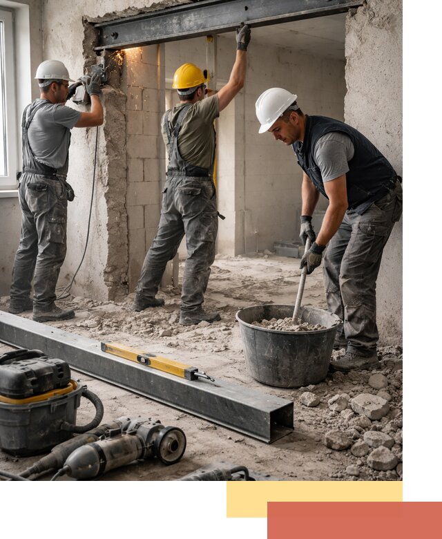 Создание проемов в стенах и несущих конструкциях в Благовещенске