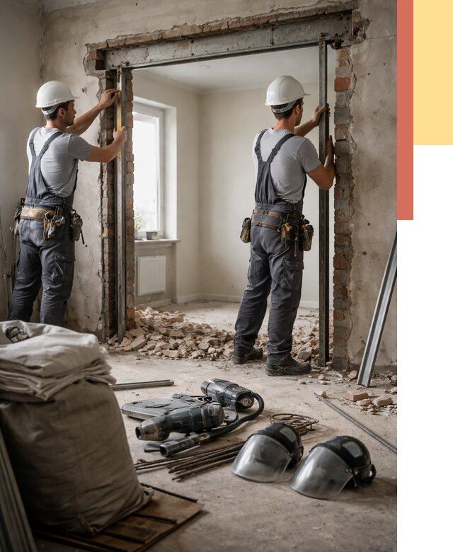 Расширение дверного проема в Благовещенске от 12983 руб. под ключ | ОТДЕЛОЧНИК-Бгв