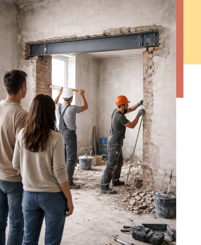 Усиление проема в стене в Благовещенске от 9867 руб. — усиление дверного проема металлоконструкцией | ОТДЕЛОЧНИК-Бгв