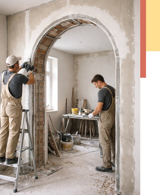 Устройство арочного проема в Благовещенске от 9867 руб. под ключ — быстро и недорого | ОТДЕЛОЧНИК-Бгв