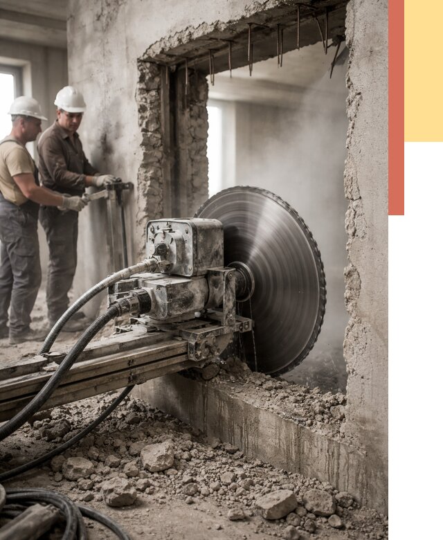 Алмазная резка проемов в Благовещенске от 4674 руб. быстро и недорого | ОТДЕЛОЧНИК-Бгв