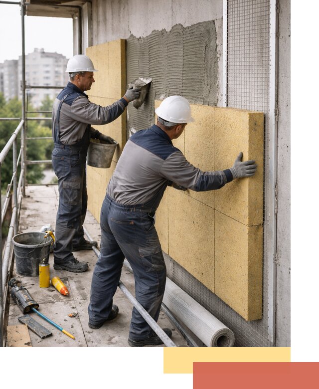 Утепление стен зданий и домов в Благовещенске качественно и надежно
