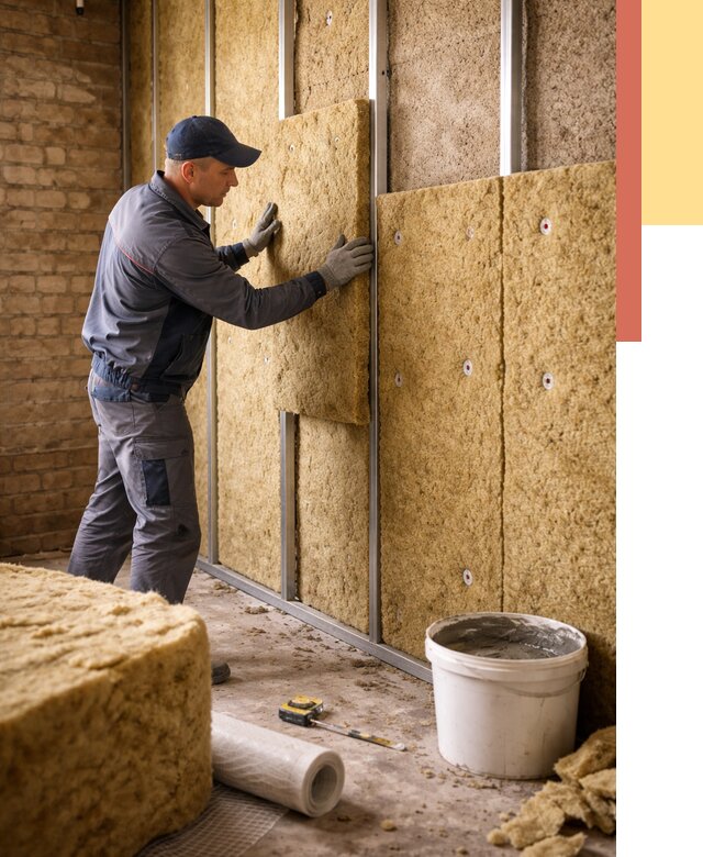 Утепление стен минватой в Благовещенске от 1402 руб./м2 — недорого и быстро | ОТДЕЛОЧНИК-Бгв