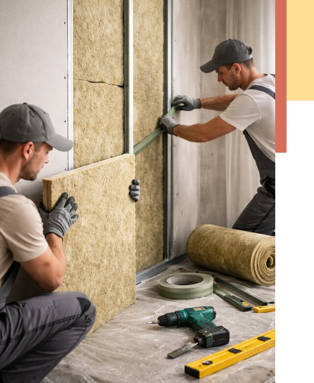 Шумоизоляция стен в Благовещенске под ключ от 1921 руб. | ОТДЕЛОЧНИК-Бгв