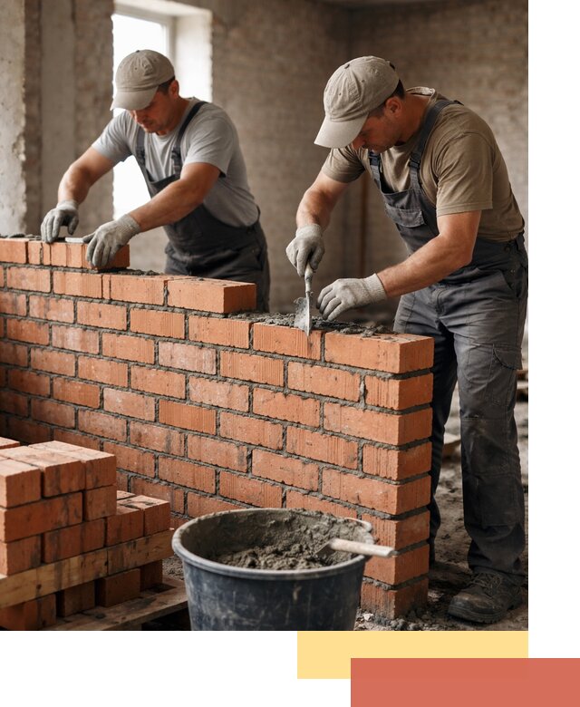 Кладка кирпичных перегородок под ключ в Благовещенске