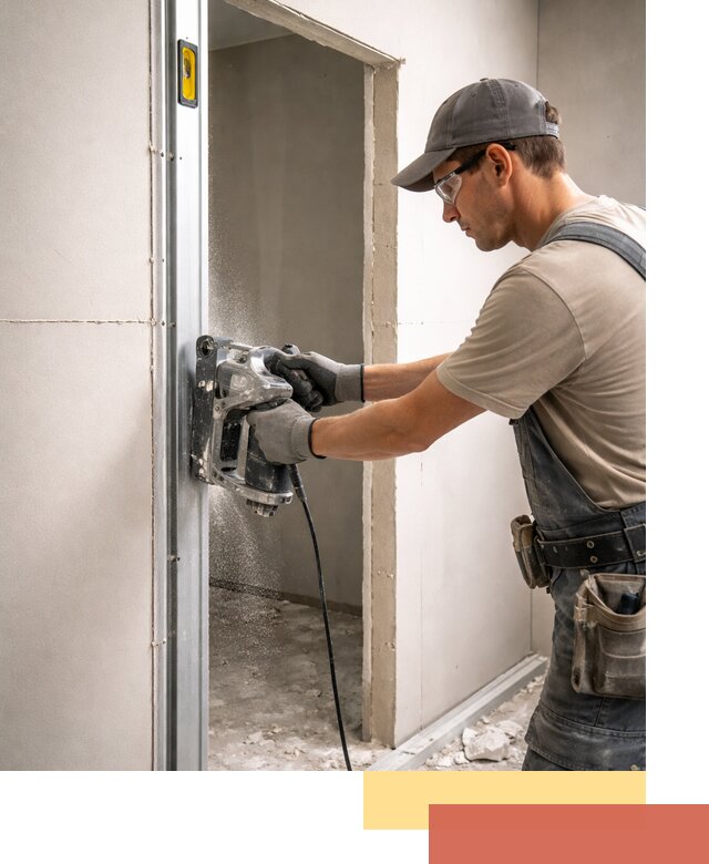 Устройство дверного проема в перегородке в Благовещенске