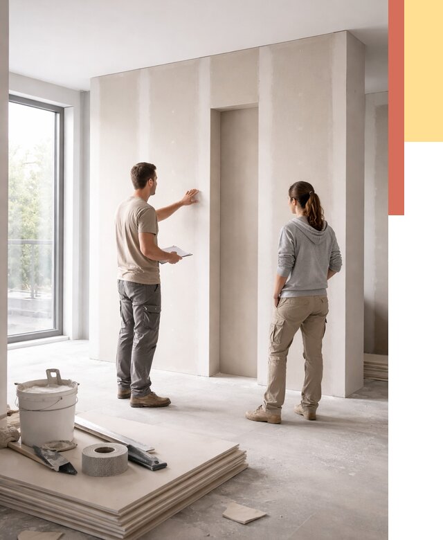 Зонирующая перегородка из гипсокартона в Благовещенске от 2908 руб. под ключ | ОТДЕЛОЧНИК-Бгв