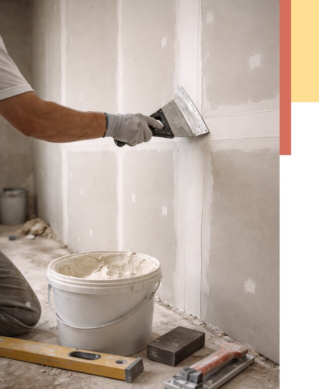 Шпаклевка перегородок из гипсокартона в Благовещенске от 2597 руб. — услуги ОТДЕЛОЧНИК-Бгв