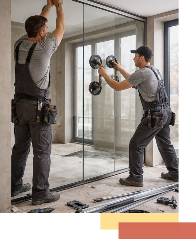 Цельностеклянные перегородки под ключ в Благовещенске