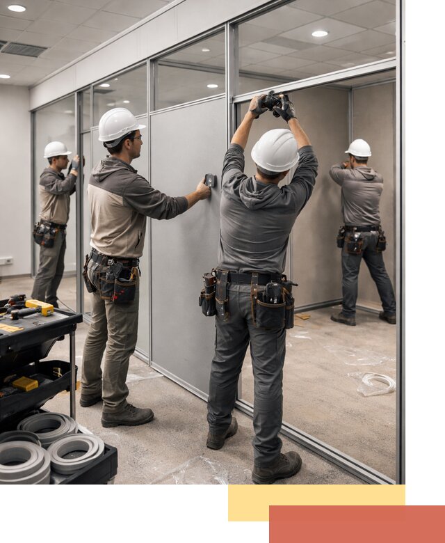 Мобильные офисные перегородки под ключ в Благовещенске