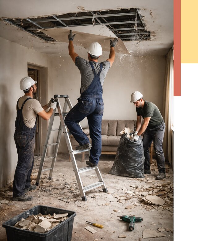 Демонтаж гипсокартонного потолка в Благовещенске от 436 руб. за м2 — ОТДЕЛОЧНИК-Бгв