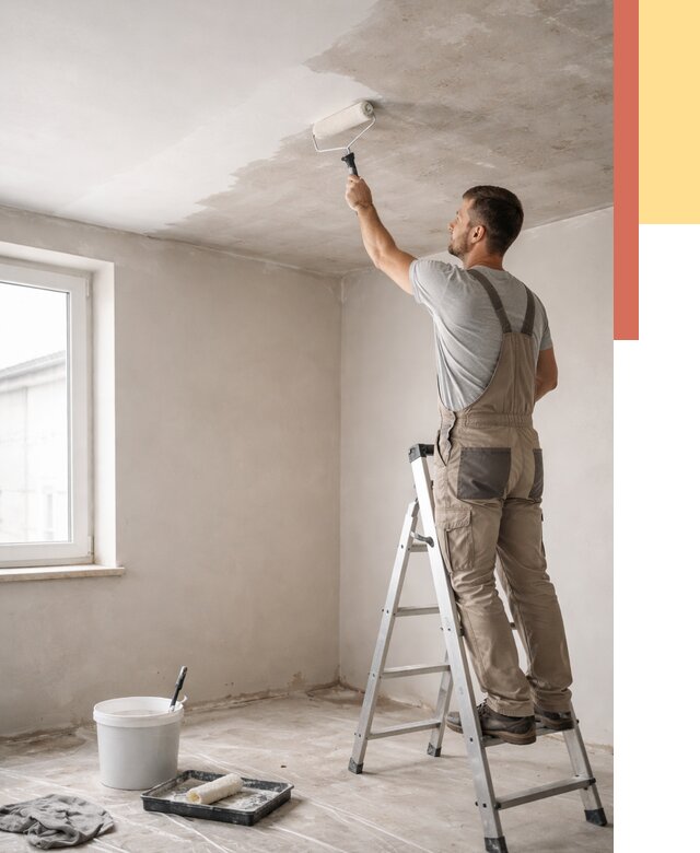 Грунтовка потолка в Благовещенске от 2597 руб. — быстро и недорого | ОТДЕЛОЧНИК-Бгв