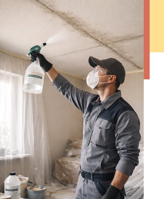 Антисептическая обработка потолка в Благовещенске от 2597 руб. | ОТДЕЛОЧНИК-Бгв