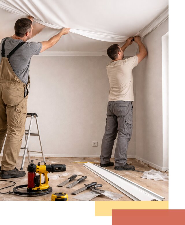 Монтаж ПВХ натяжного потолка в Благовещенске качественно и быстро