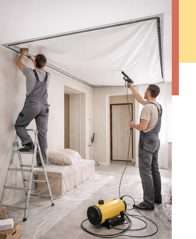 Монтаж натяжного потолка в прихожей в Благовещенске от 2752 руб. под ключ | ОТДЕЛОЧНИК-Бгв