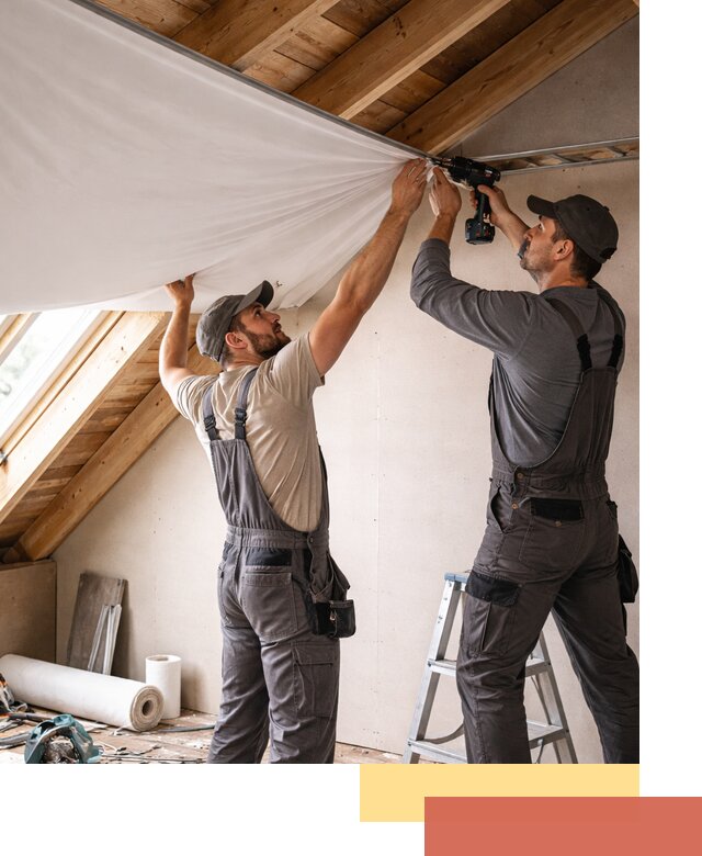 Монтаж натяжного потолка в мансарде в Благовещенске