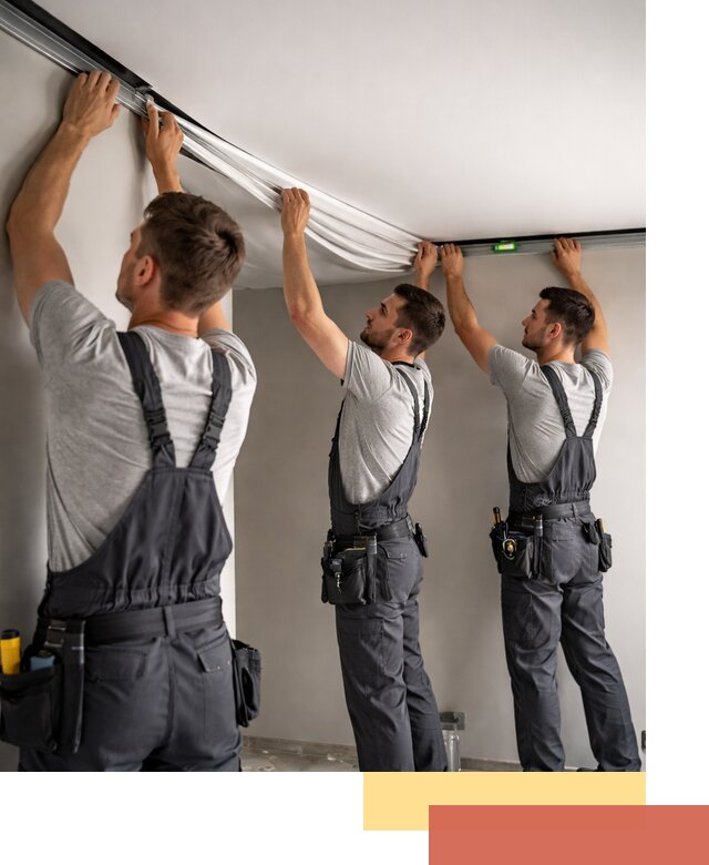 Теневые натяжные потолки в Благовещенске: монтаж и отделка быстро и качественно