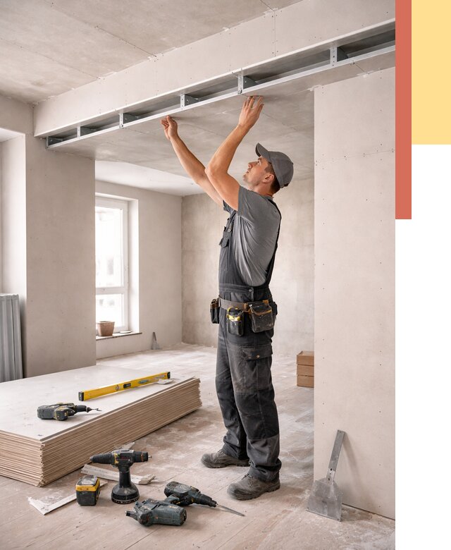 Потолок из гипсокартона с нишей в Благовещенске от 1298 руб. под ключ | ОТДЕЛОЧНИК-Бгв