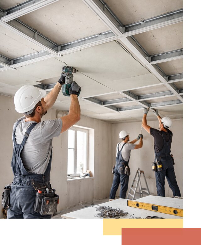 Кессонный потолок из гипсокартона под ключ в Благовещенске